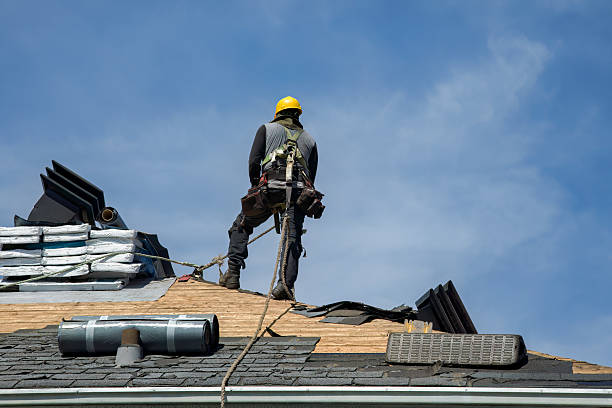 Professional Roofing technician working in Sweetwater, FL